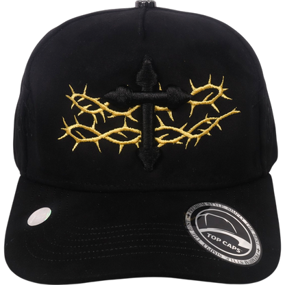 Gorra Top Caps de Gamuza Premium "Crown & Cross"  y Edición Urbana Exclusiva-011
