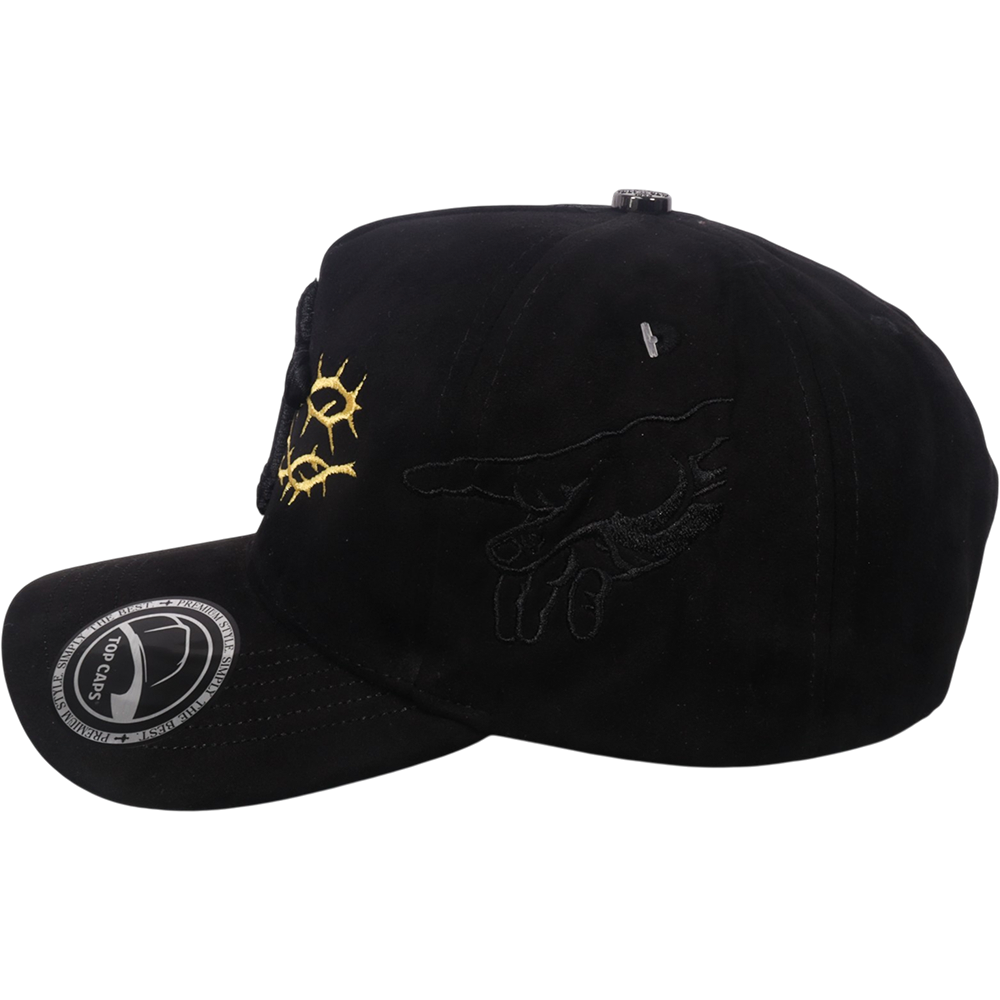 Gorra Top Caps de Gamuza Premium "Crown & Cross"  y Edición Urbana Exclusiva-011
