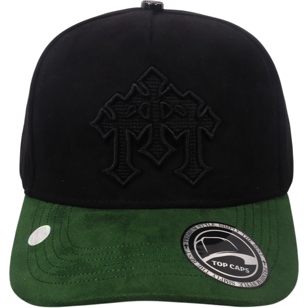 Gorra Top Caps de Gamuza Premium "3 CRUCES"  y Estilo Snapback-008