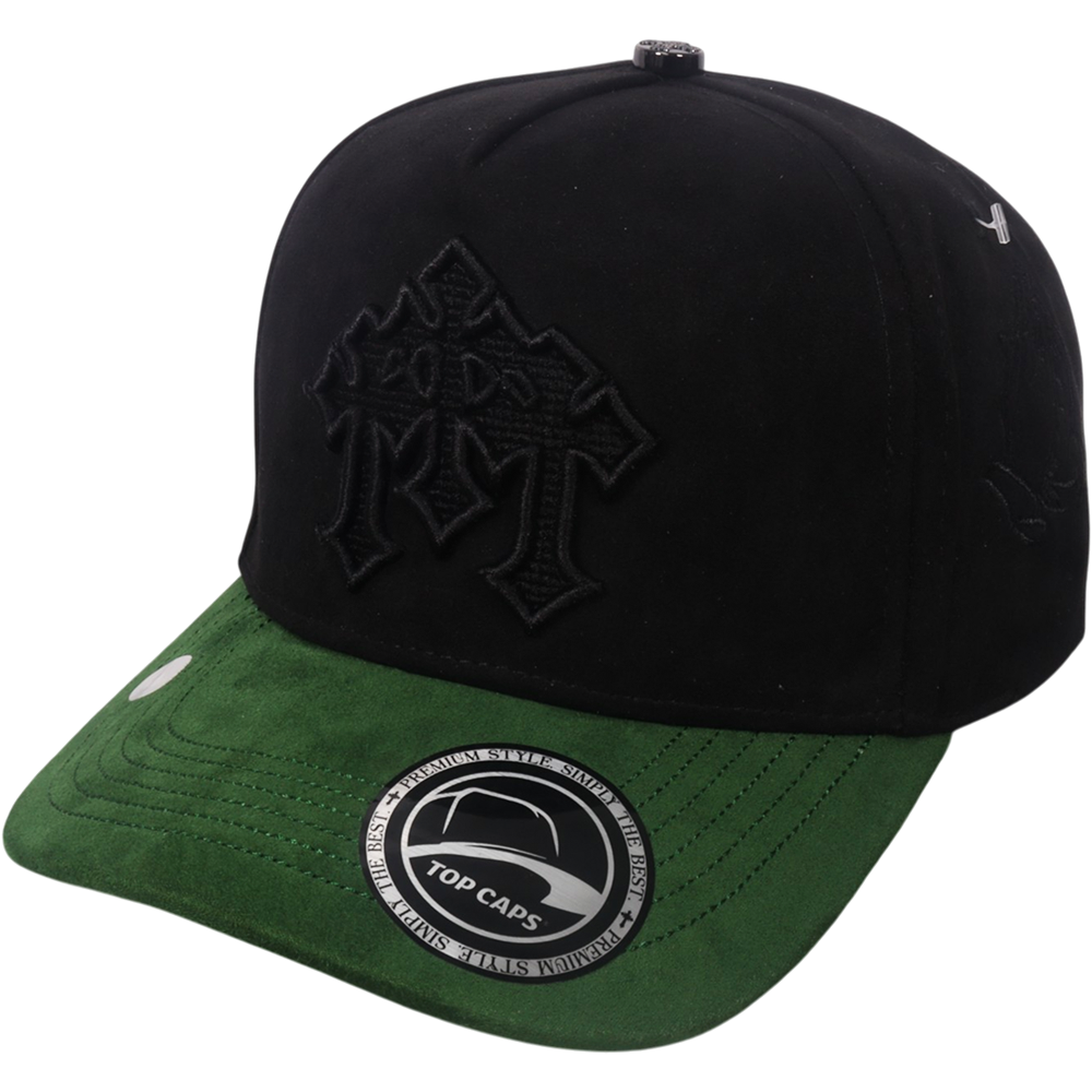 Gorra Top Caps de Gamuza Premium "3 CRUCES"  y Estilo Snapback-008