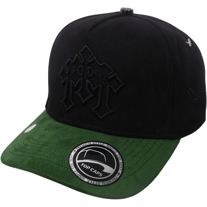 Gorra Top Caps de Gamuza Premium "3 CRUCES"  y Estilo Snapback-008
