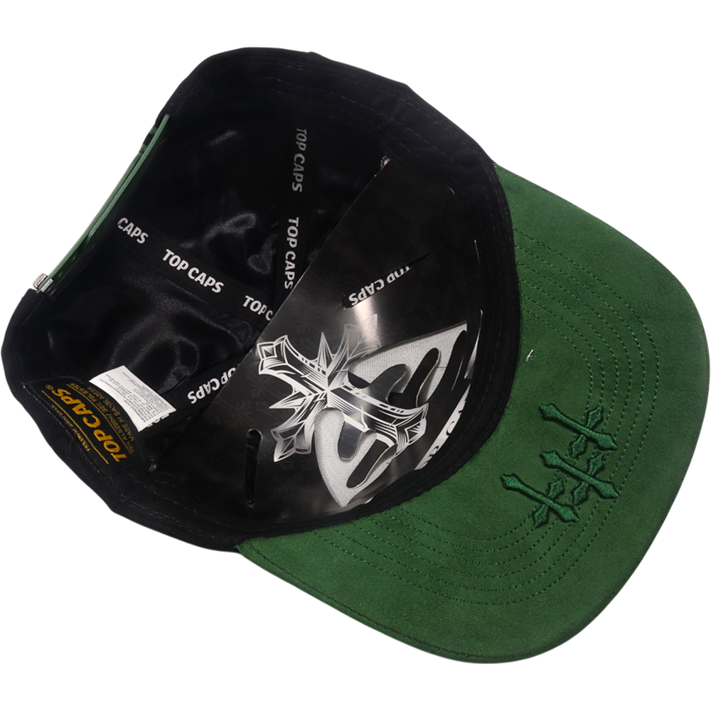 Gorra Top Caps de Gamuza Premium "3 CRUCES"  y Estilo Snapback-008