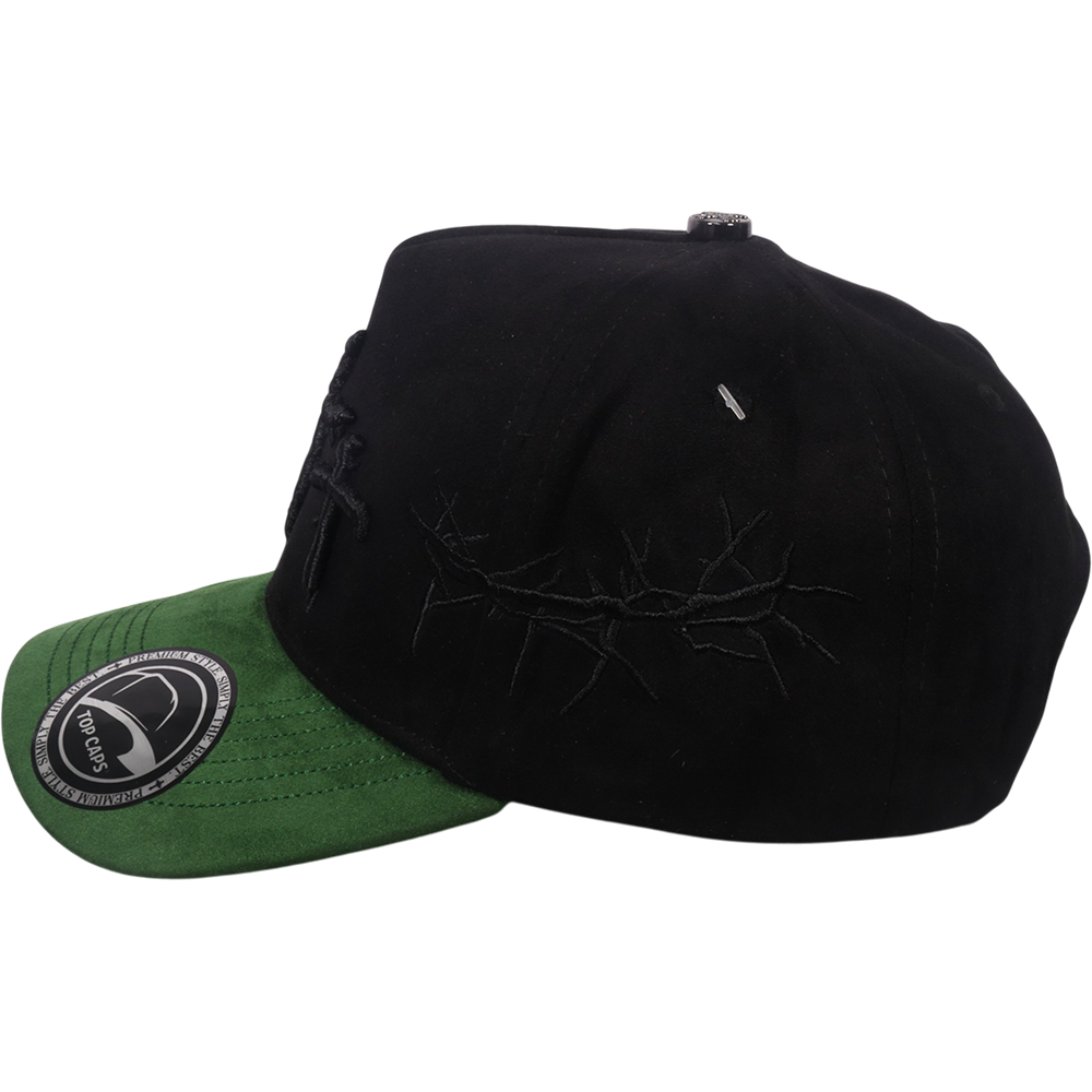 Gorra Top Caps de Gamuza Premium "Tres cruces de diseño espinado"-003
