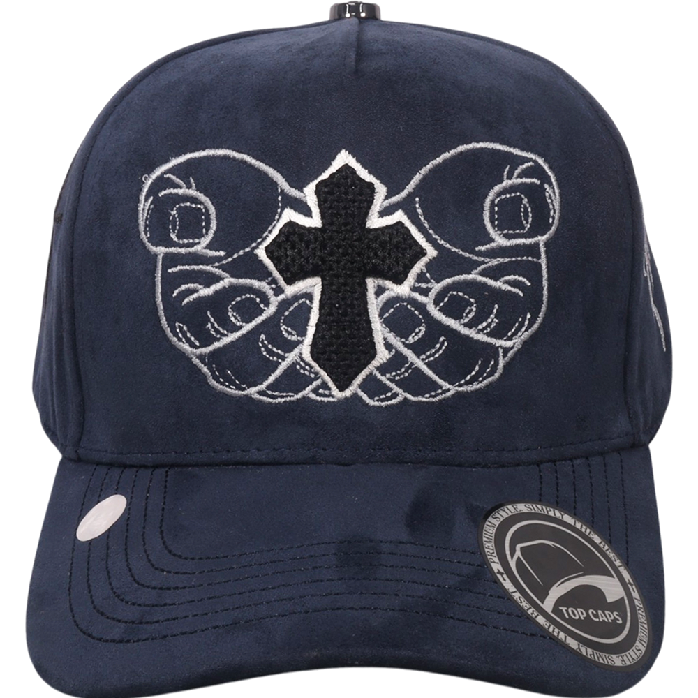 Gorra Top Caps de Gamuza Premium "Holy Hands"  Exclusividad y Estilo Urbano-002