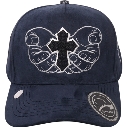 Gorra Top Caps de Gamuza Premium "Holy Hands"  Exclusividad y Estilo Urbano-002