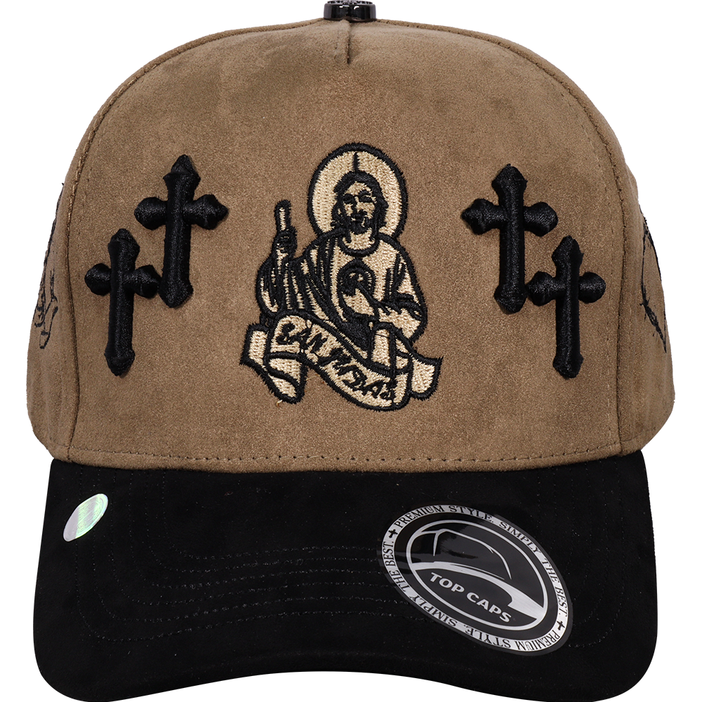 Gorra Top Caps de Gamuza Premium "San Judas Tadeo BITONO"  Exclusividad y Estilo Urbano-021