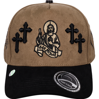 Gorra Top Caps de Gamuza Premium "San Judas Tadeo BITONO"  Exclusividad y Estilo Urbano-021