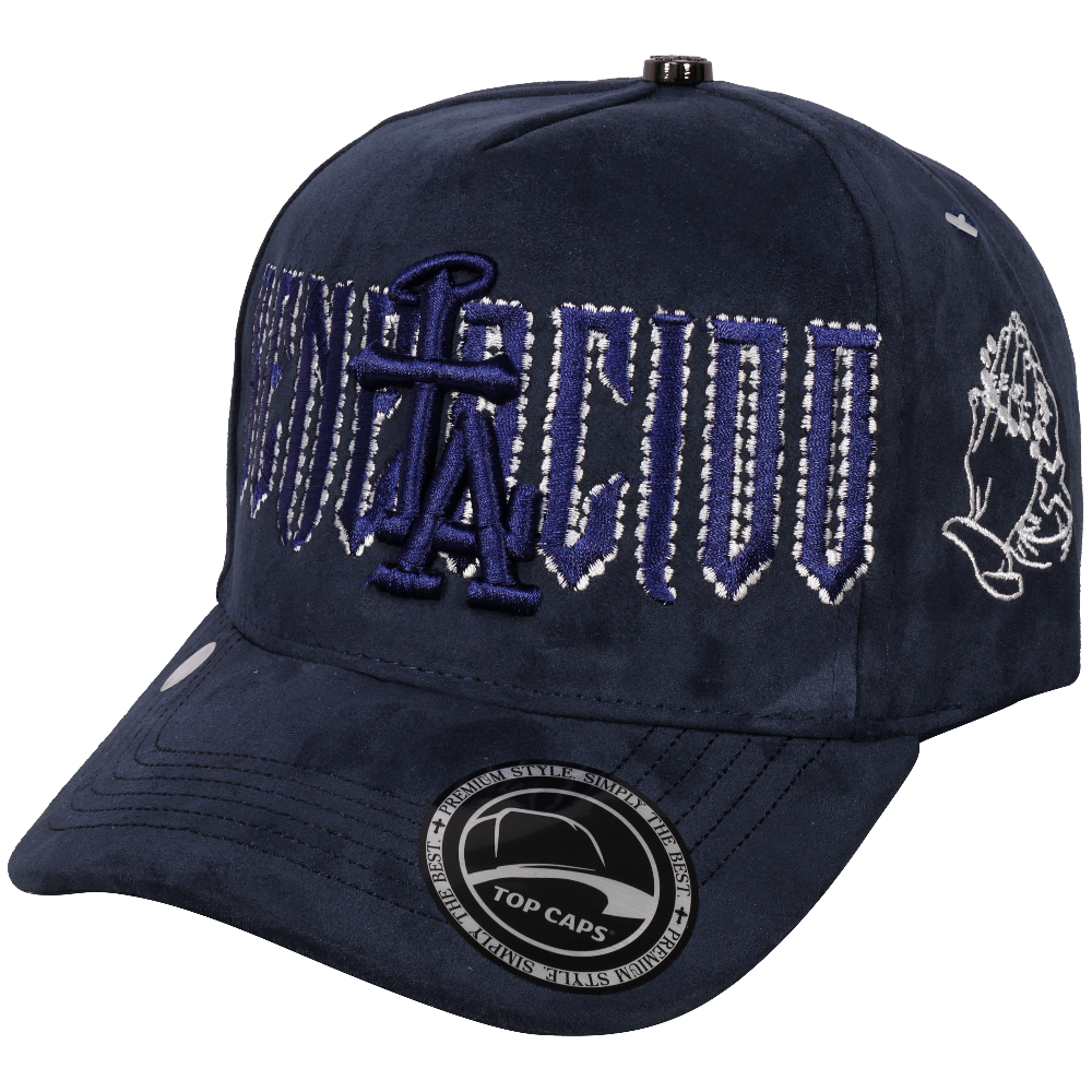 Gorra Top Caps de Gamuza Premium "Bendecído"  Exclusividad y Estilo Urbano-024