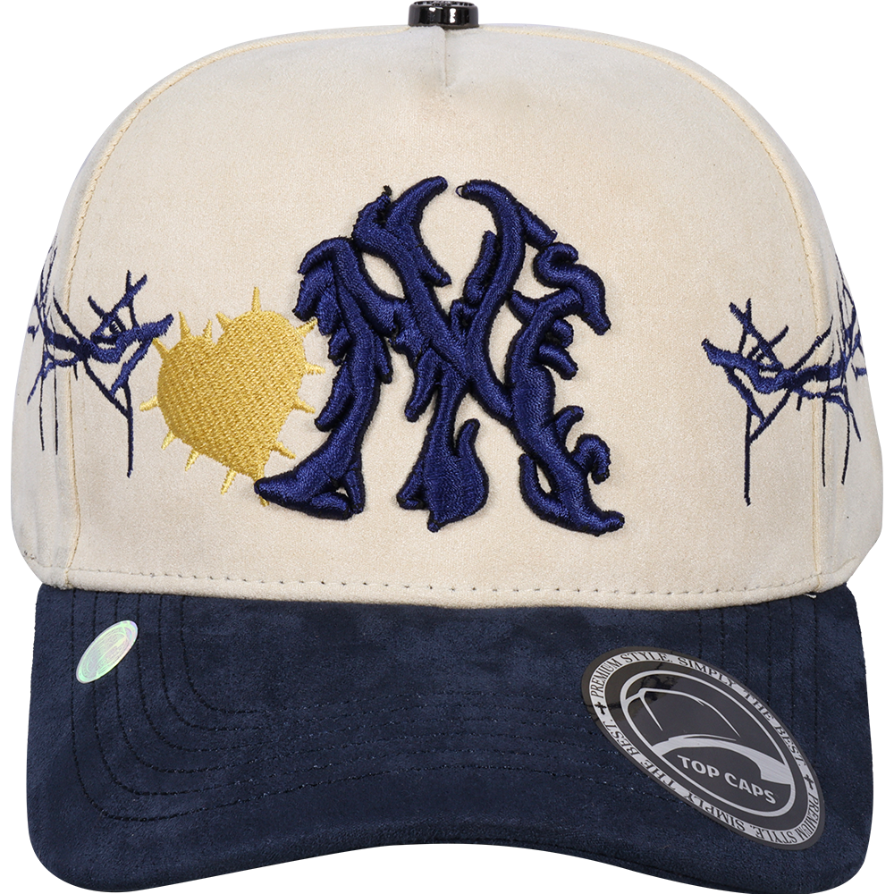 Gorra Top Caps de Gamuza Premium "NY Gothic Heart"-TOP017B