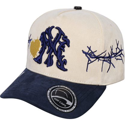 Gorra Top Caps de Gamuza Premium "NY Gothic Heart"-TOP017B