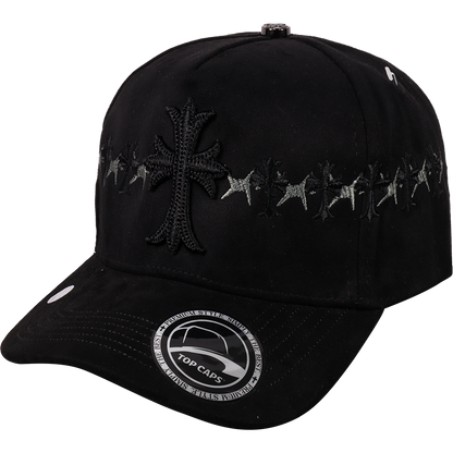 Gorra Top Caps de Gamuza Premium "Bordado Gótico y Pura Actitud"-012