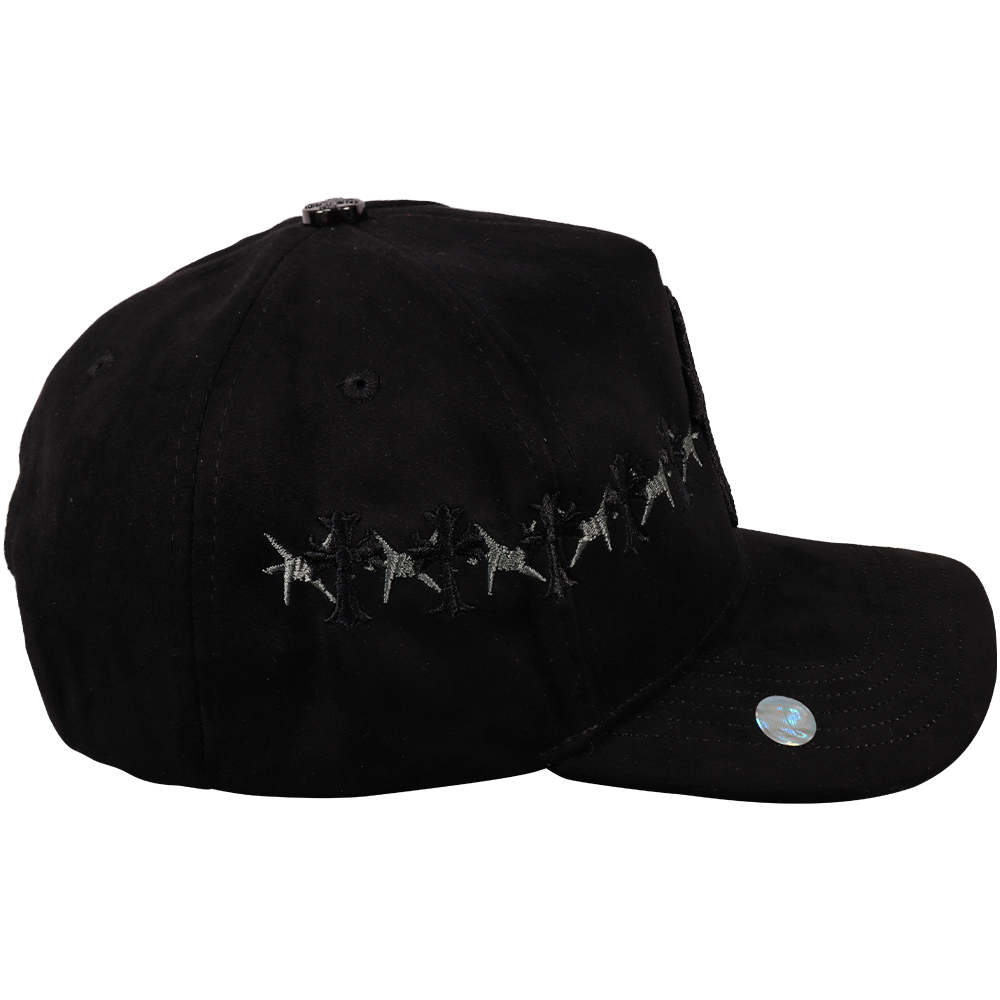 Gorra Top Caps de Gamuza Premium "Bordado Gótico y Pura Actitud"-012