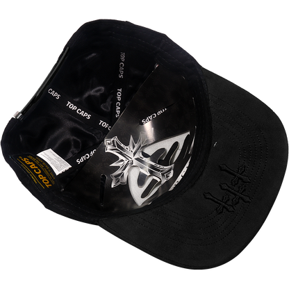 Gorra Top Caps de Gamuza Premium "Bordado Gótico y Pura Actitud"-012