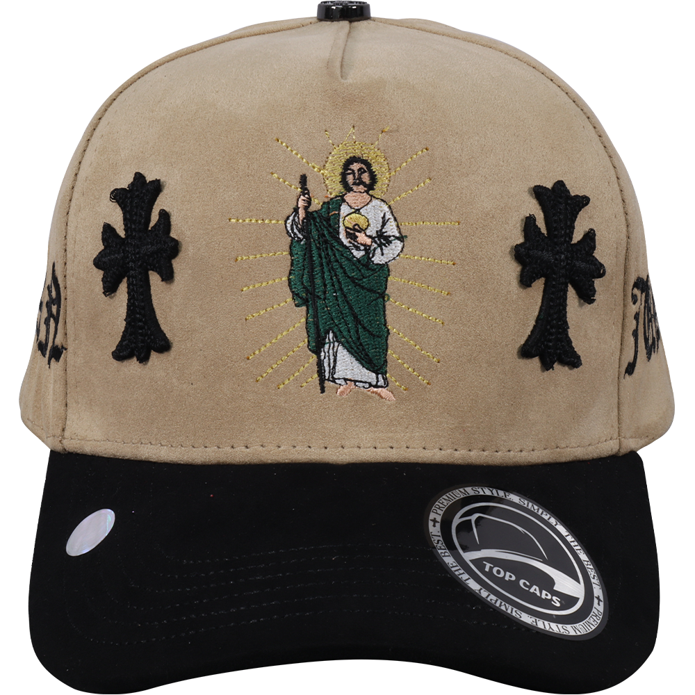 Gorra Top Caps de Gamuza Premium "San Judas Tadeo"  Exclusividad y Estilo Urbano-006