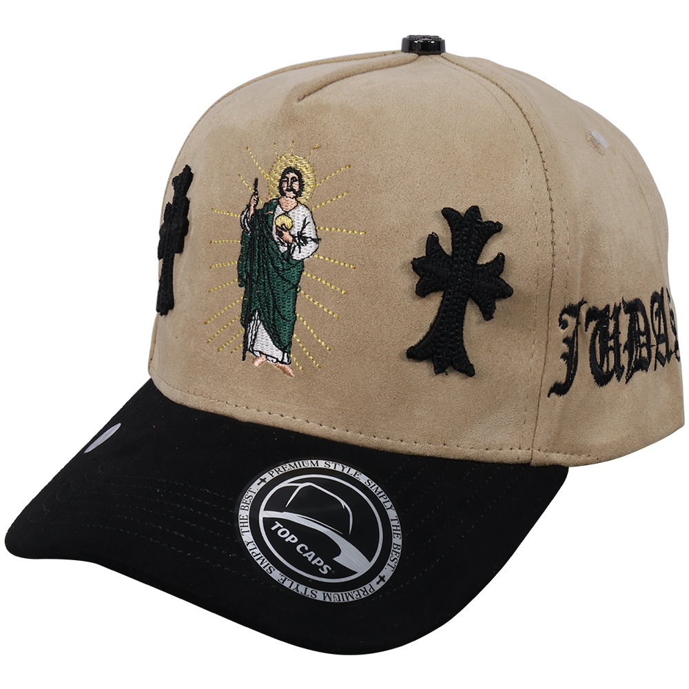 Gorra Top Caps de Gamuza Premium "San Judas Tadeo"  Exclusividad y Estilo Urbano-006