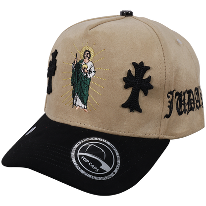 Gorra Top Caps de Gamuza Premium "San Judas Tadeo"  Exclusividad y Estilo Urbano-006