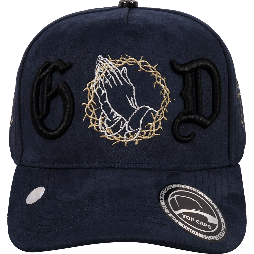 Gorra Top Caps de Gamuza Premium "G.O.D"  y Estilo Snapback-022