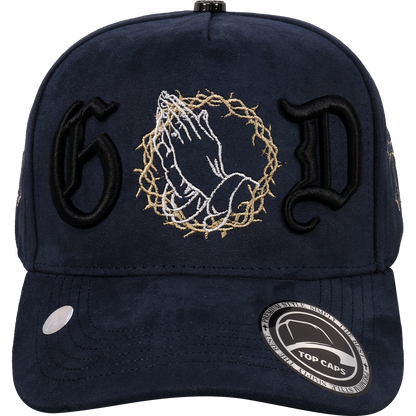Gorra Top Caps de Gamuza Premium "G.O.D"  y Estilo Snapback-022