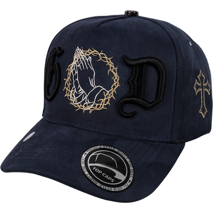 Gorra Top Caps de Gamuza Premium "G.O.D"  y Estilo Snapback-022