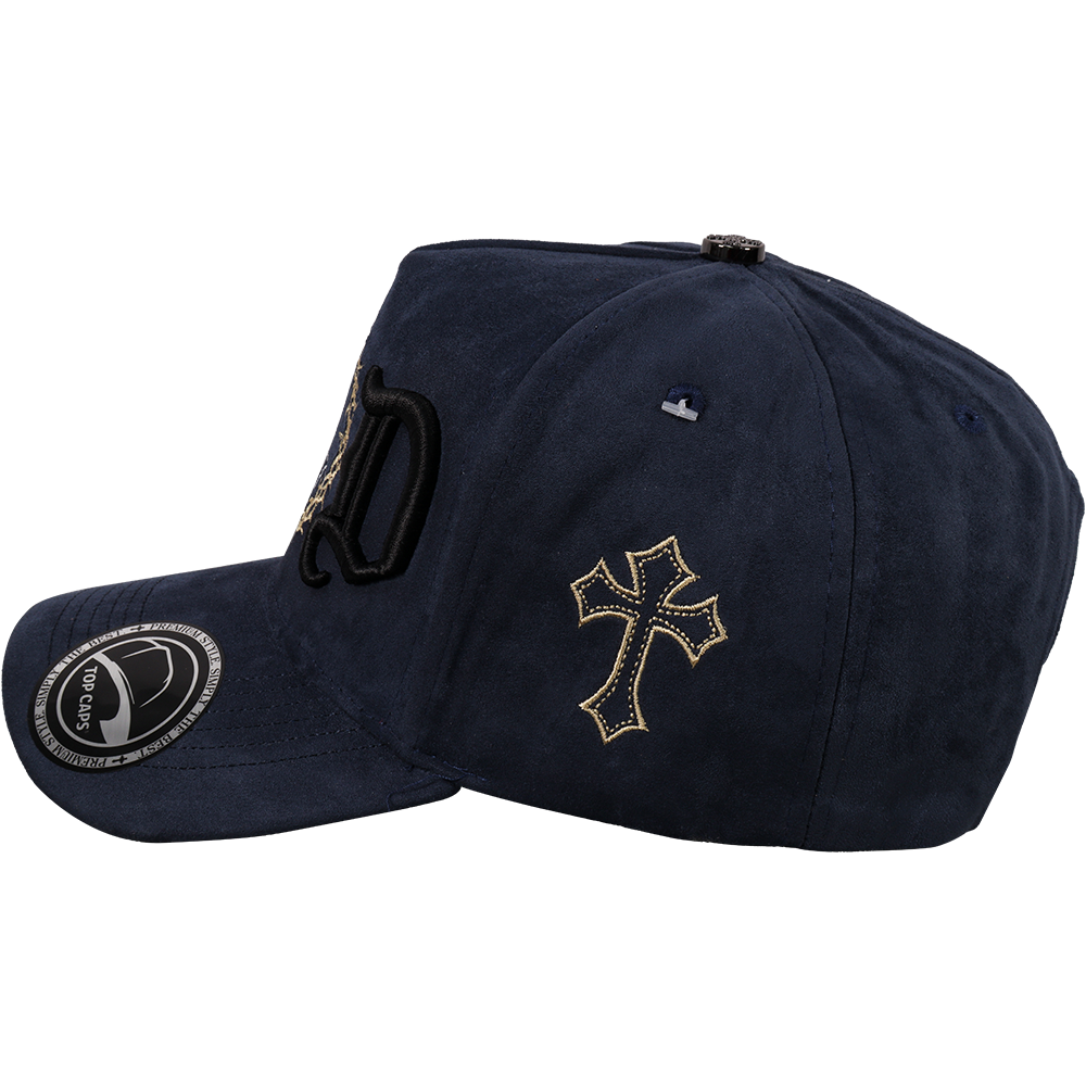 Gorra Top Caps de Gamuza Premium "G.O.D"  y Estilo Snapback-022