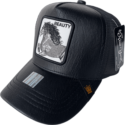 Gorra Animales "PLAYCURPIEL" Acabado de Piel