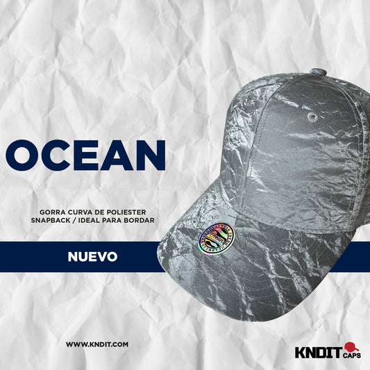 Gorra OCEAN acabado textura reflejo agua (QX0725)