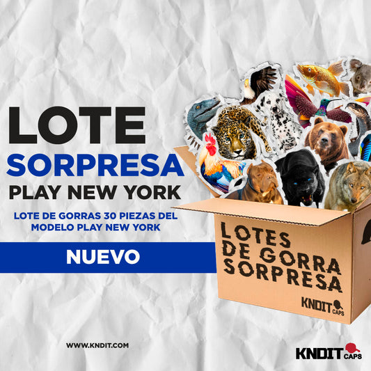 Gorra Animales PLAY NEW YORK ( LOTE SORPRESA 30 PIEZAS )