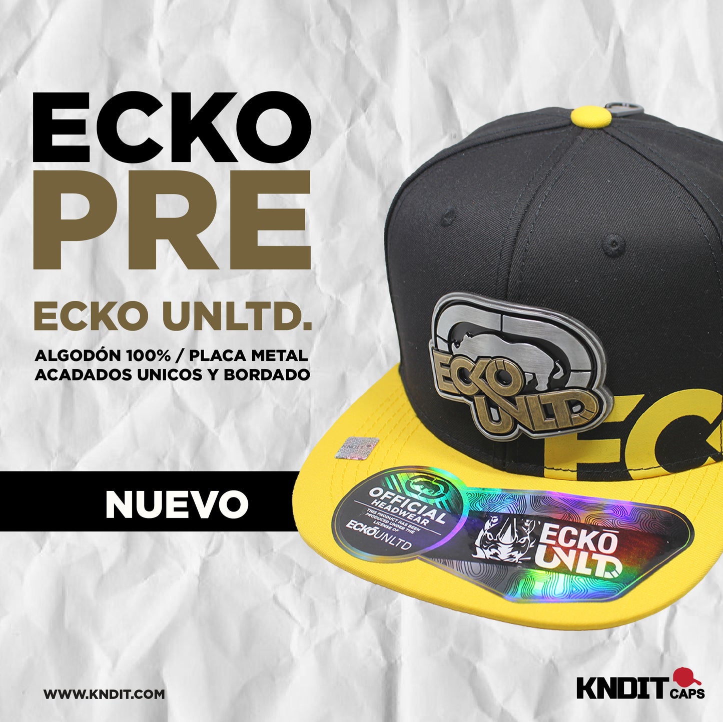 Gorra Ecko Unltd Algodón Premium 905