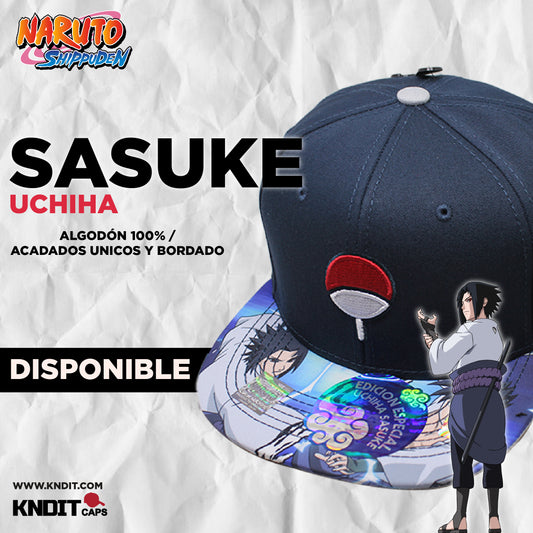 Gorra Sasuke Uchiha Logo bordado 100% Algodón 02