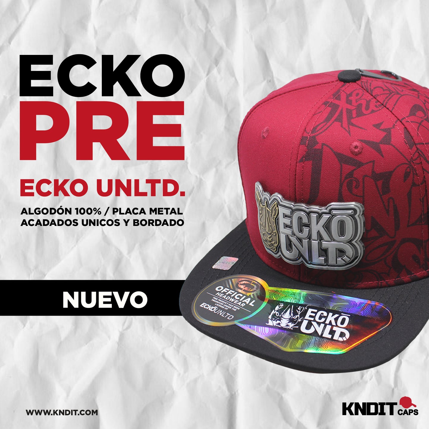 Gorra Ecko Unltd Algodón Premium 903
