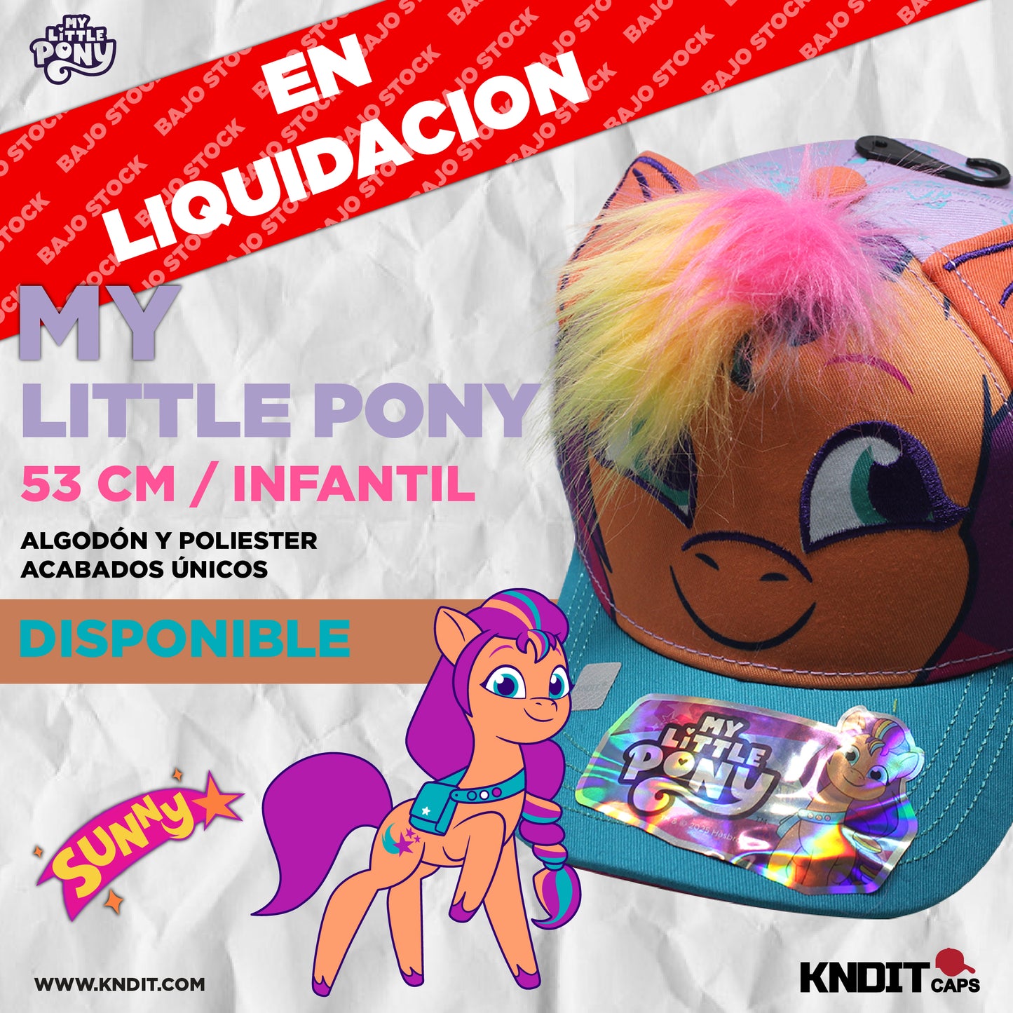 Gorra Infantil "My little Pony " Sunny