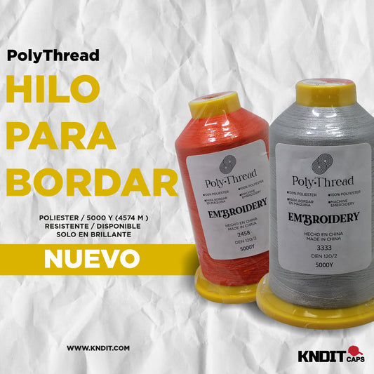 Hilo para bordar 5000Y calidad premium 2 mm- caja 5 pzas