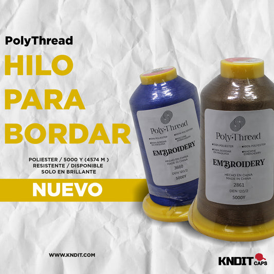 Hilo para bordar 5000Y calidad premium 2 mm- caja 30 pzas