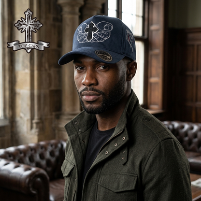Gorra Top Caps de Gamuza Premium "Holy Hands"  Exclusividad y Estilo Urbano-002