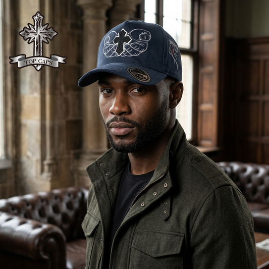 Gorra Top Caps de Gamuza Premium "Holy Hands"  Exclusividad y Estilo Urbano-002