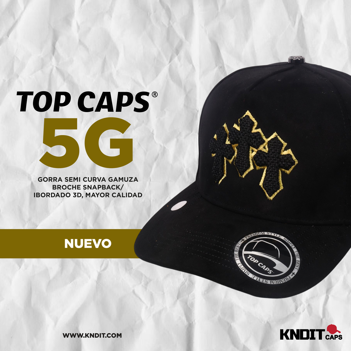 Gorra Top Caps de Gamuza Premium "Estilo Urbano"  y Snapback-005