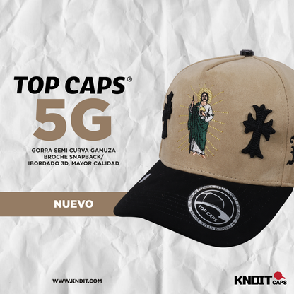 Gorra Top Caps de Gamuza Premium "San Judas Tadeo"  Exclusividad y Estilo Urbano-006