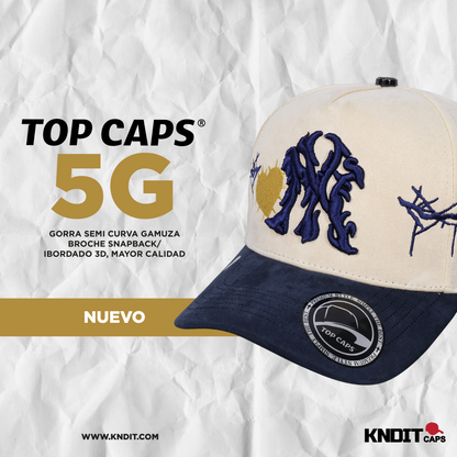 Gorra Top Caps de Gamuza Premium "NY Gothic Heart"-TOP017B