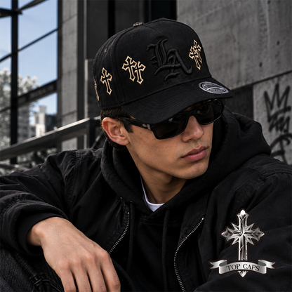 Gorra Top Caps de Gamuza Premium Edición "Gothic LA"-019