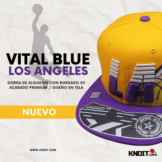 Gorra VITAL BLUE - Headwear - "LA" 100% Algodón Calidad Premium