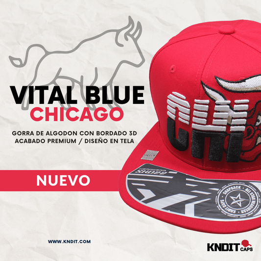 Gorra VITAL BLUE - Headwear - "CHI" 100% Algodón Calidad Premium