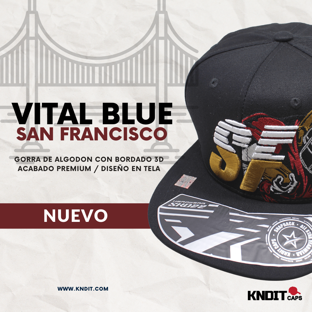 Gorra VITAL BLUE - Headwear - "SF" 100% Algodón Calidad Premium