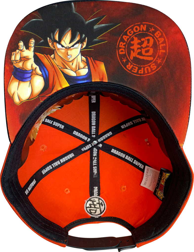 Gorra Dragon Ball Super con Placa Cromada Kanji de Goku  (DBS0002)